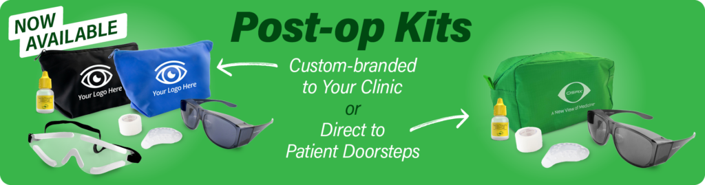 Post-op kits are available! Get them custom-branded to your clinic or direct to patient doorsteps.